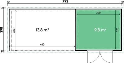 Metallger Tehaus Eleganto Lounge Links Fenster