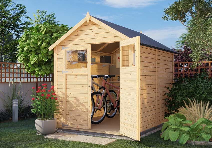 Gartenhaus Finn fürs Fahrrad