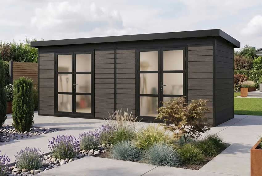 WPC Gartenhaus Modell Style DeLuxe 2-Raum