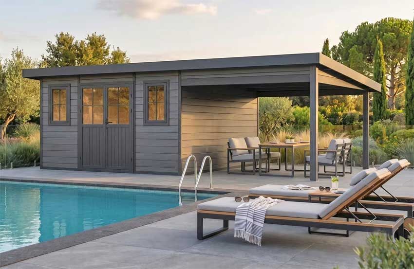 WPC Gartenhaus Style DeLuxe 26,60 m²