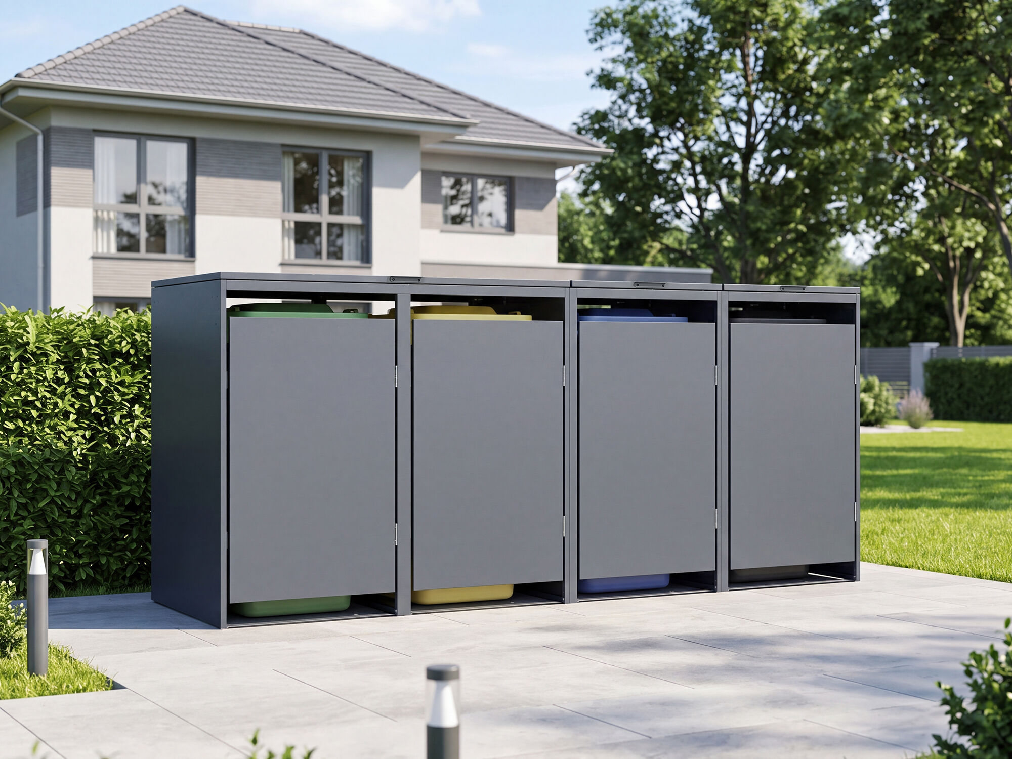 34 % Discount! StarLine 4er Mülltonnenbox Modell Designo 240 L
