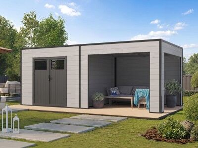 WPC Gartenhaus Modell Cubus Lounge 16,25 m²