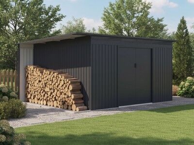 Metall Gerätehaus Modell Berlin 11,93 m²