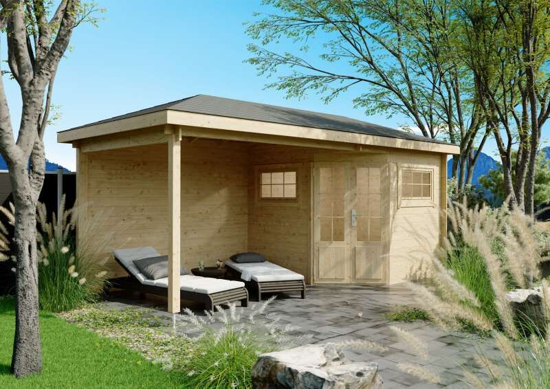 5Eck Gartenhaus liefern lassen Gartenhausfabrik