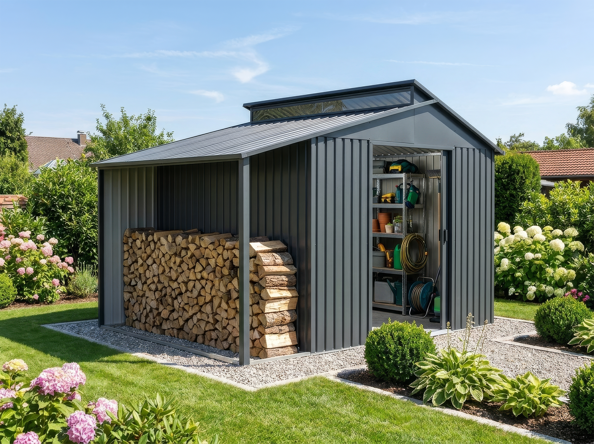24% Rabatt ! Metall Gerätehaus Modell Viva Varianta 9,12 m² 24% Rabatt ! Metall Gerätehaus Modell Viva Varianta 9,12 m²