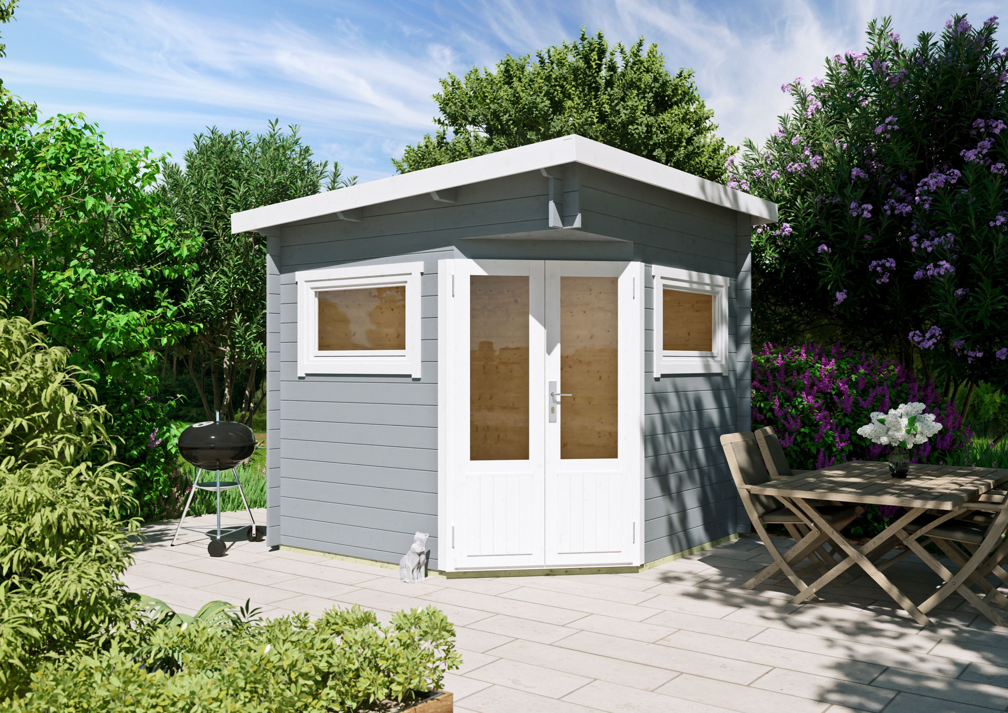 Fjordholz 5-Eck Gartenhaus Modell Leva 2E