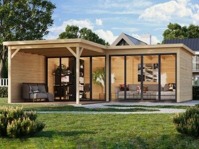 Fjordholz Gartenhaus Modell Office IsoSlide 11 VD