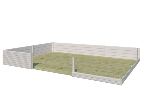 15mm Fußbodenpaket für Gartenhaus Modell QB-Line 4