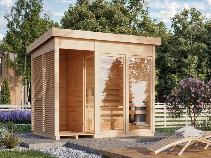 Fjordholz Saunahaus Modell Sten 44