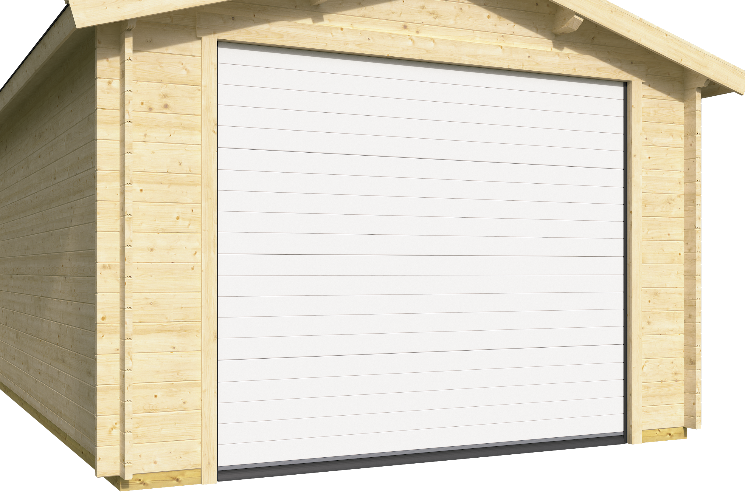 Fjordholz Holzgarage mit Carport Modell Keitum 70