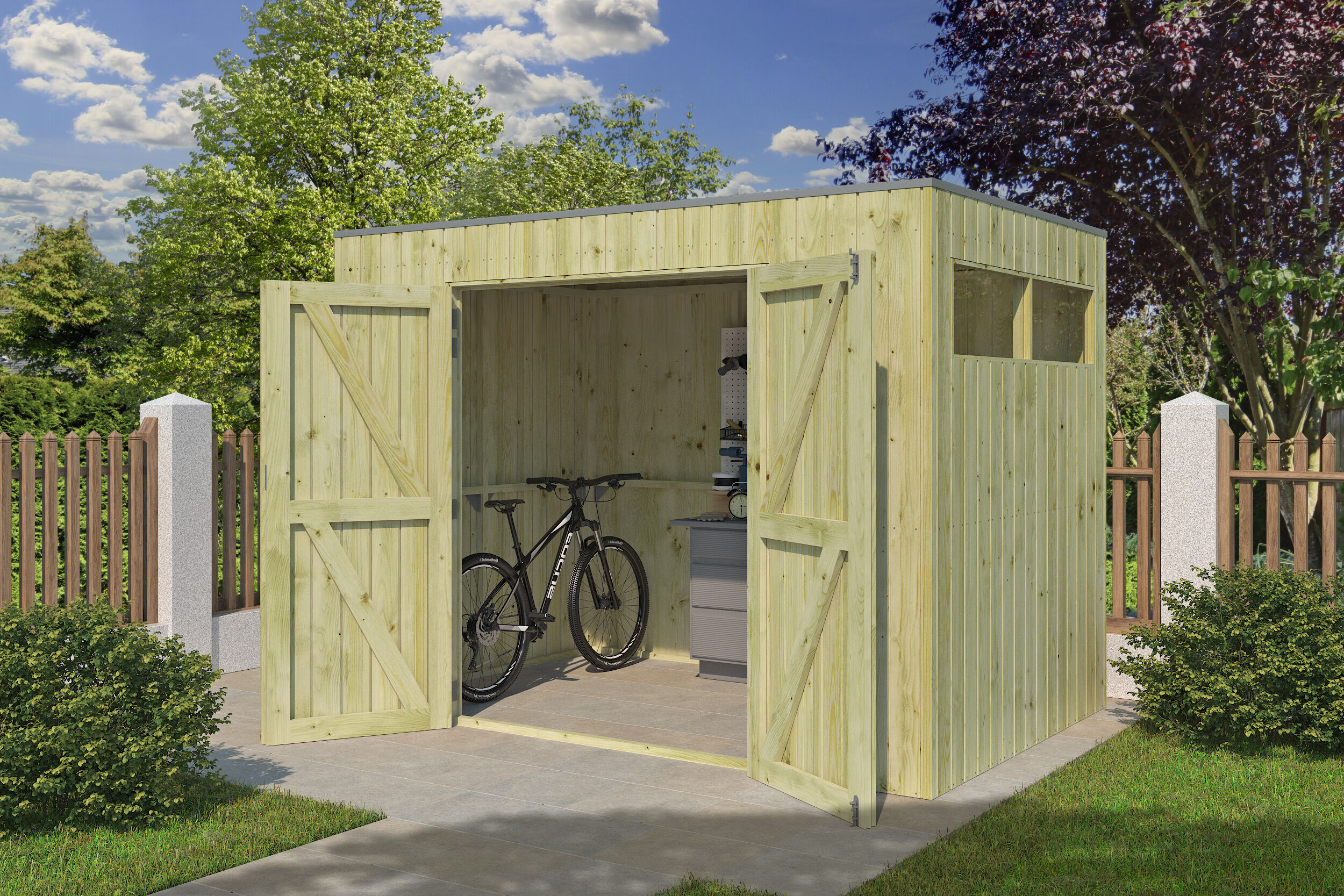 Gartenhaus Modell QBV-Line 5,90 m² Rabatt: 26 %