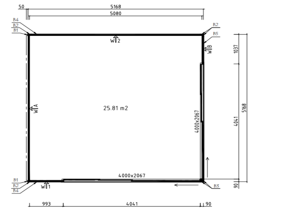 Fjordholz Saunahaus Modell Q-BIC Alu F (...