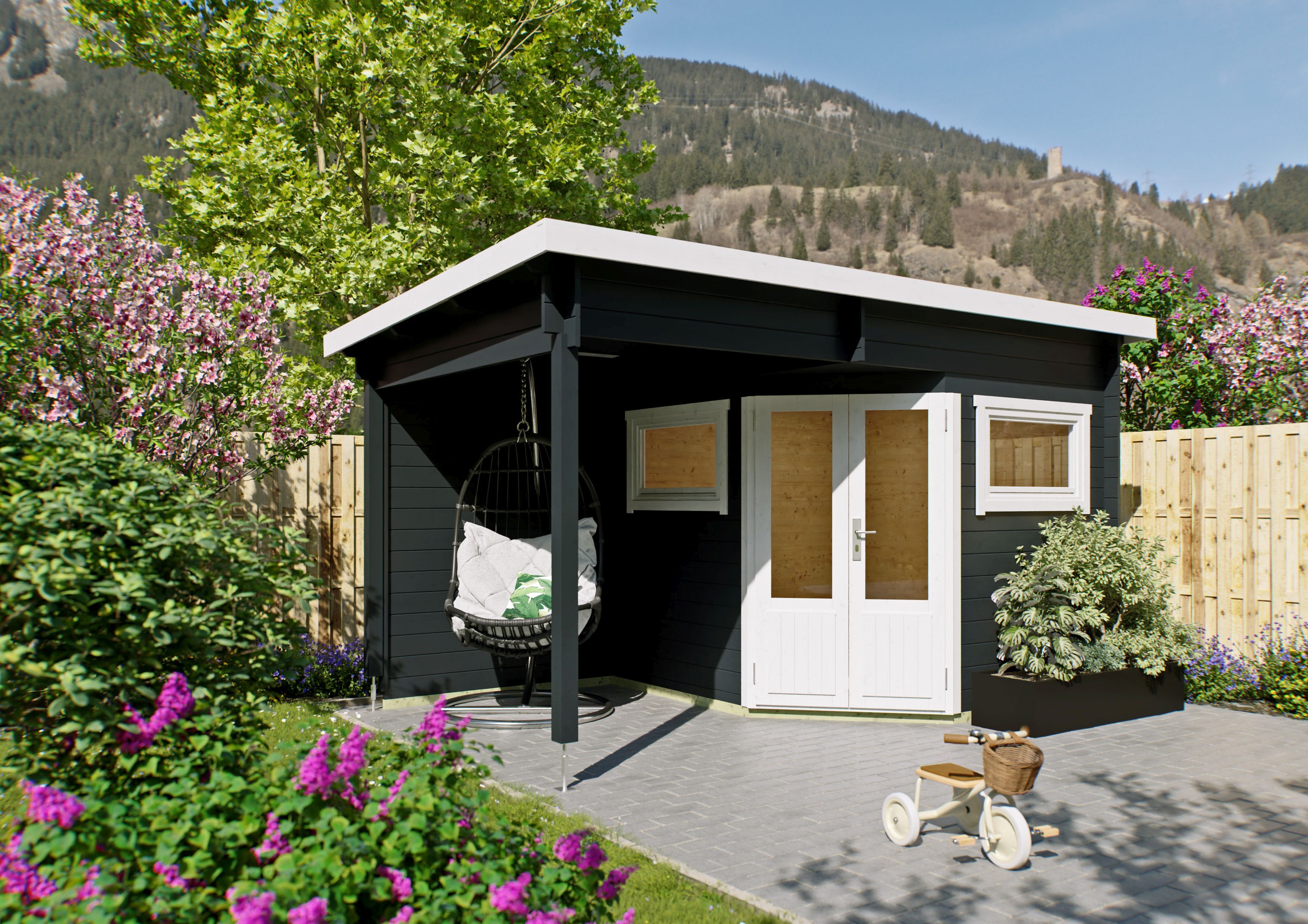 Fjordholz 5-Eck Gartenhaus Modell Leva 2E