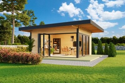 Lounge Gartenhaus Modell Domeo 9