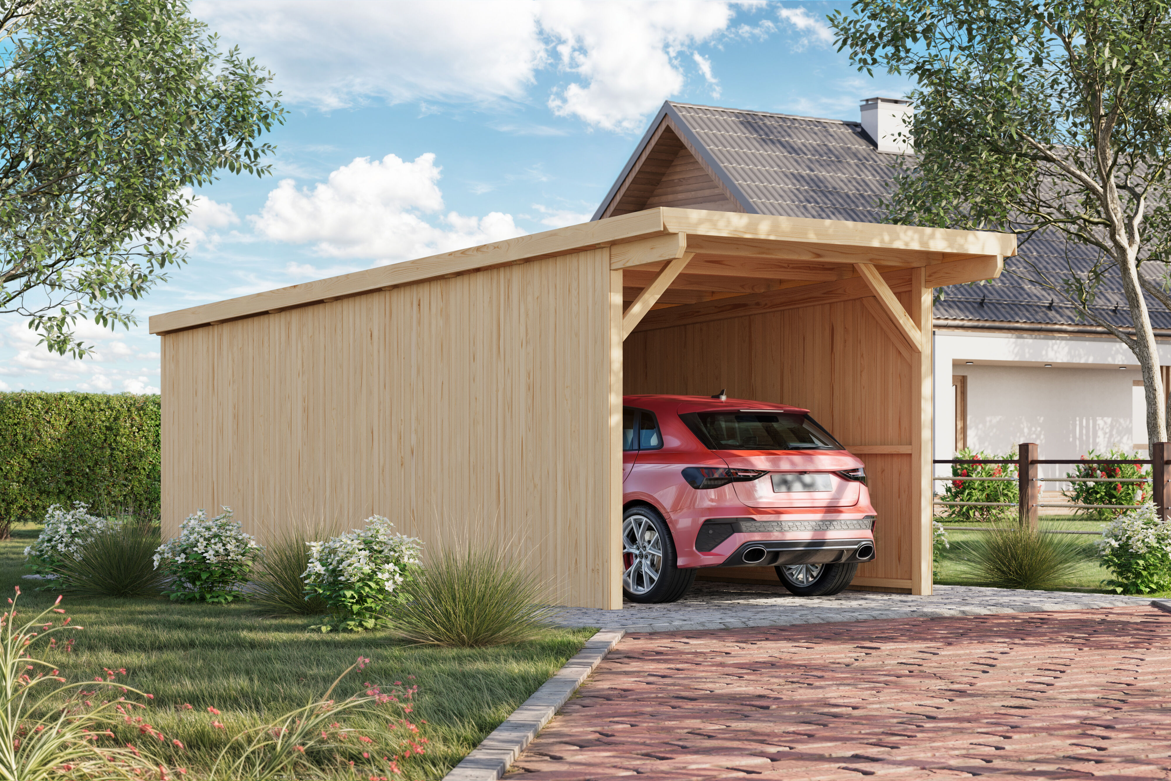 Fjordholz Carport Modell X1 Plus