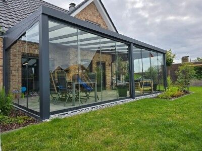 Glasschiebewand inkl. System 400cm Breite