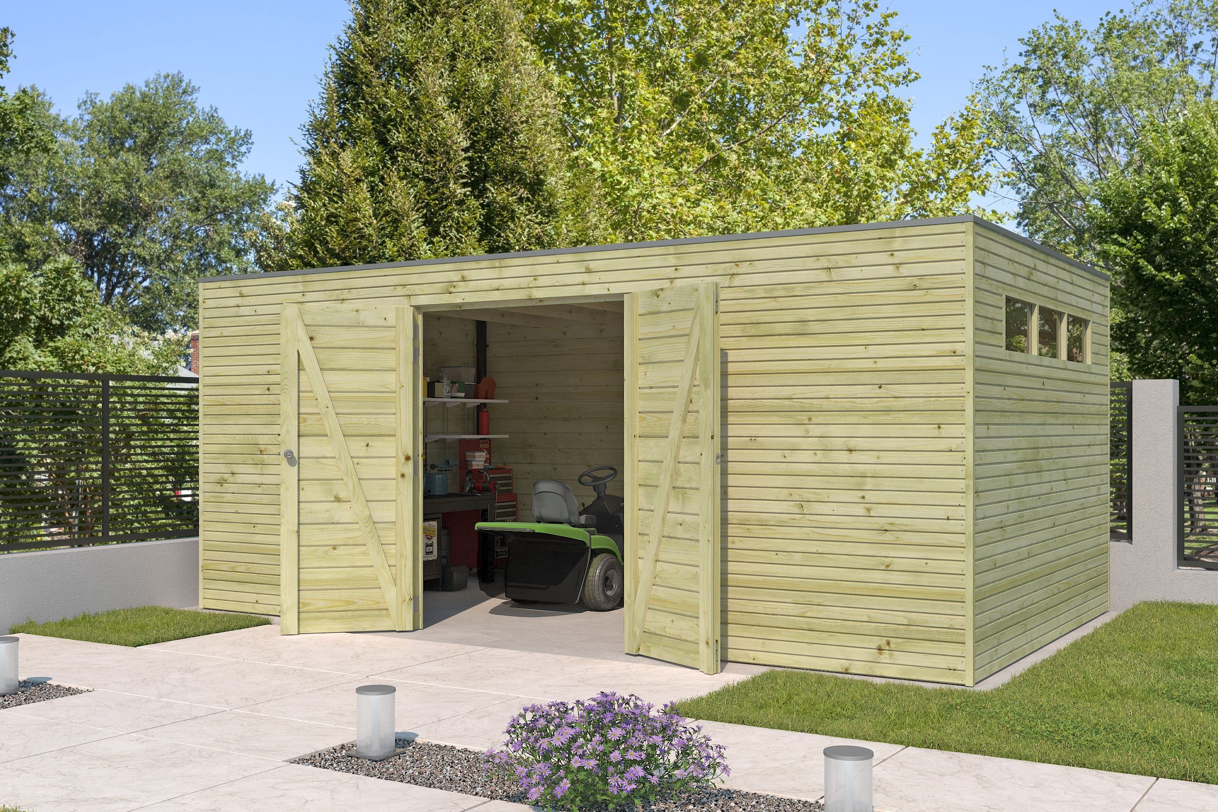 Gartenhaus Modell QB-Line 15,30 m² Rabatt: 26 %