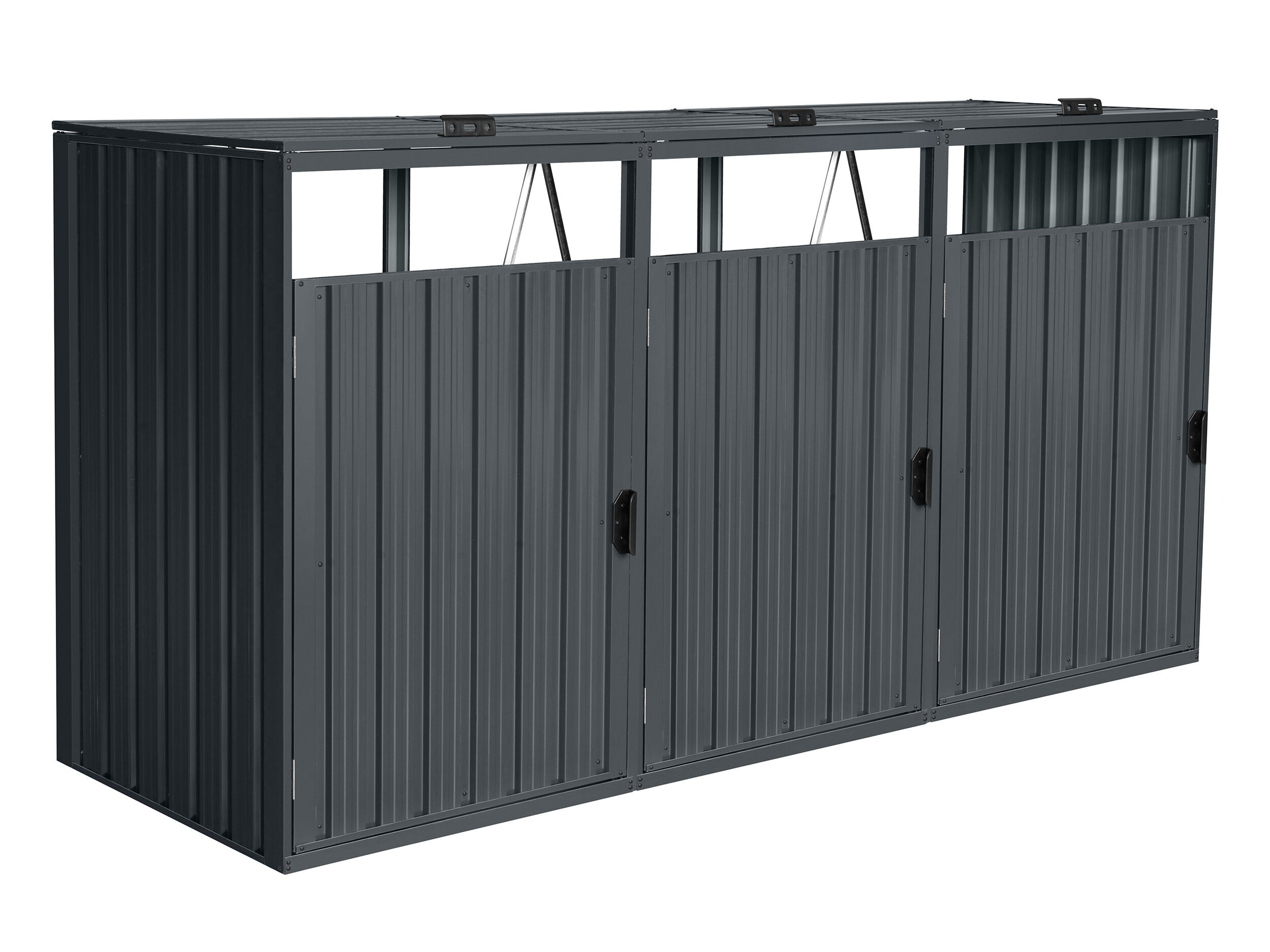 StarLine 3er Mülltonnenbox Modell Cubi Metall 240 Rabatt: 38 %