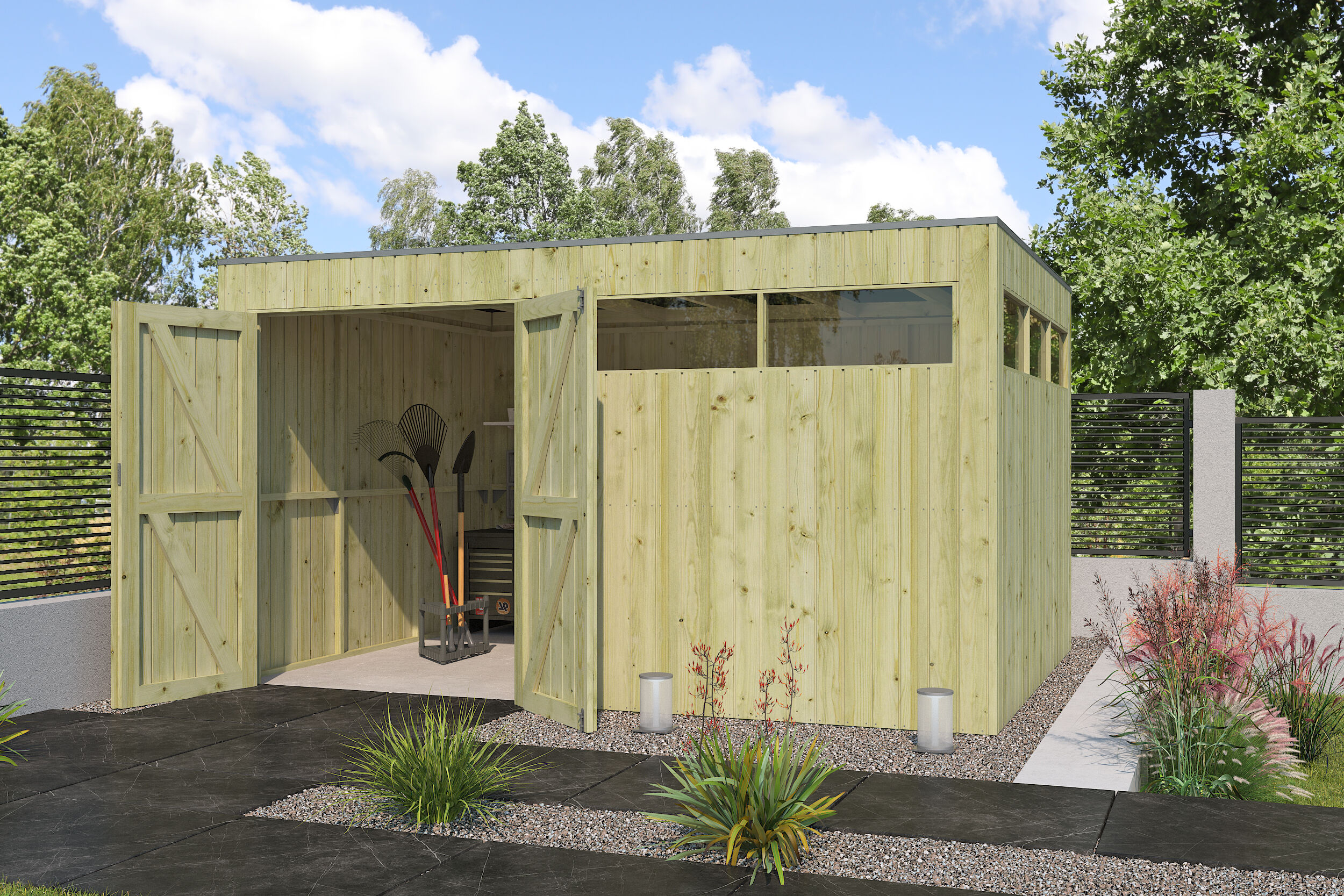 Gartenhaus Modell QBV-Line 11,89 m² Rabatt: 26 %