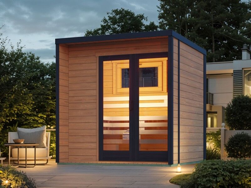 Fjordholz Saunahaus Modell Donny 44 B