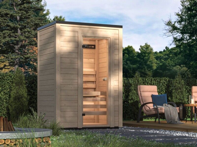 Fjordholz Mini Saunahaus Modell Timo 40