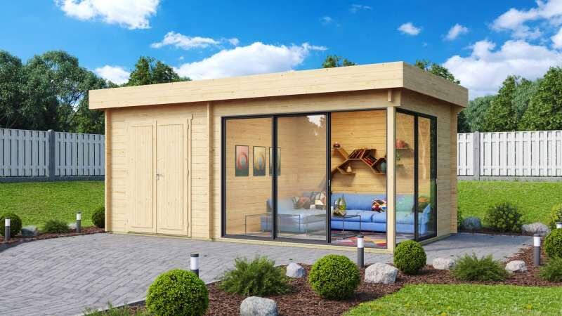2 Raum Gartenhäuser online kaufen Gartenhausfabrik