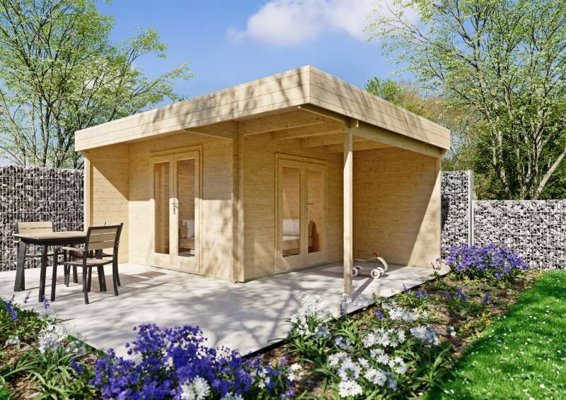 Hochwertige Luxus-Lounge-Gartenhäuser mit Glasfront