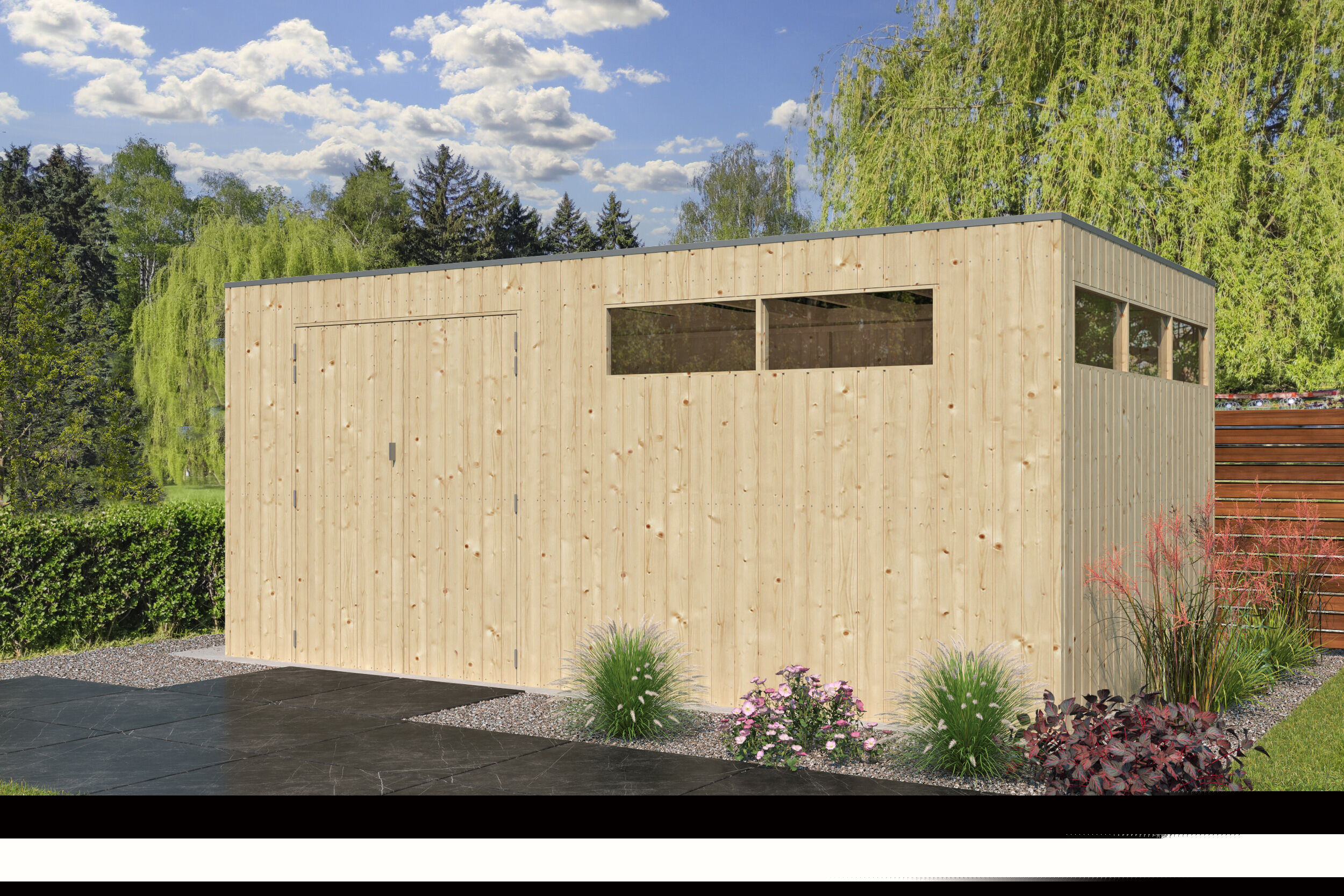 26% Rabatt ! Gartenhaus Modell QBV-Line 14,90 m²