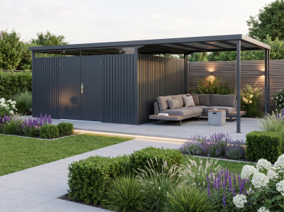 StarLine Metall Gerätehaus Modell Solidum 19,60 m²
