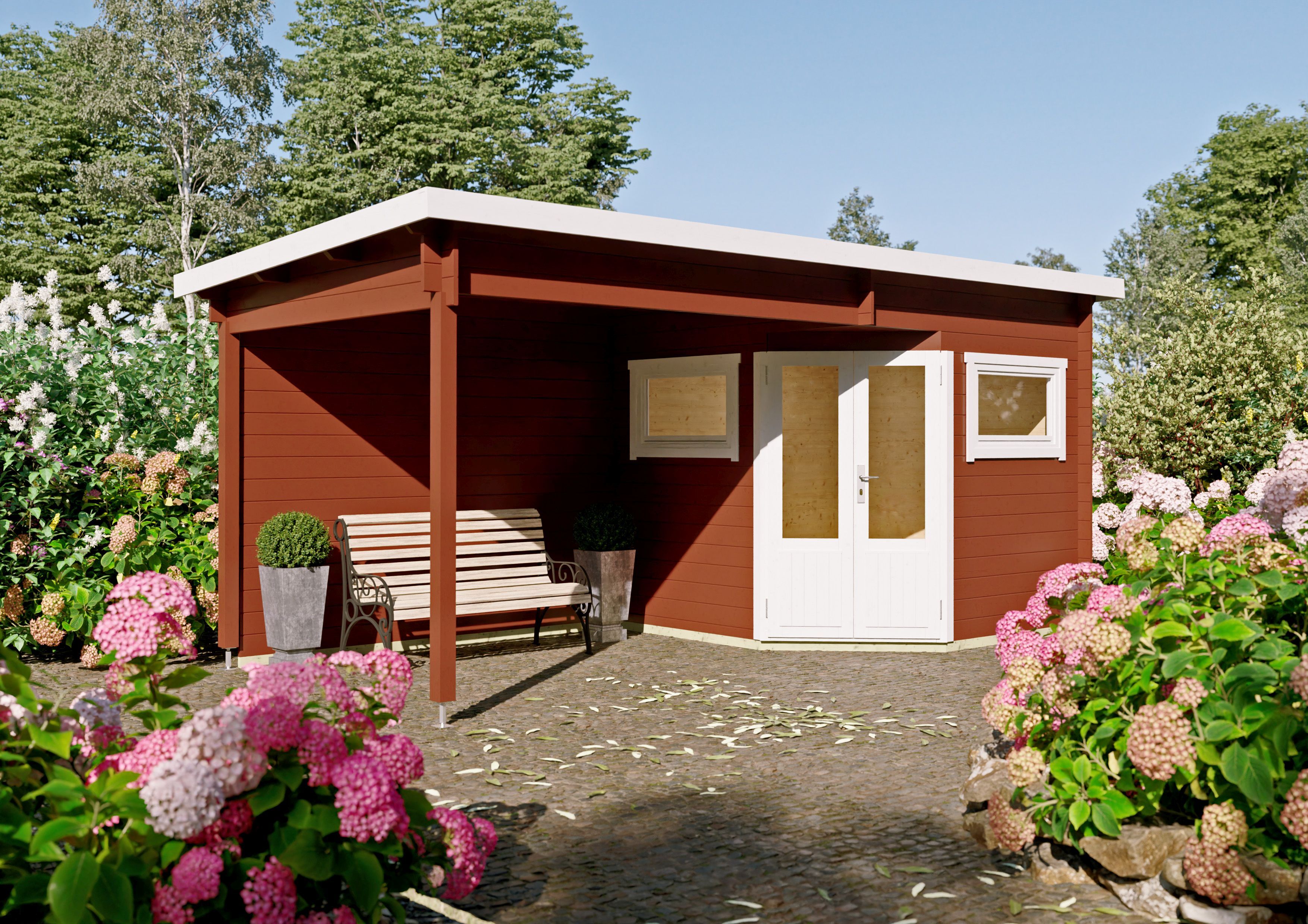 Fjordholz 5-Eck Gartenhaus Modell Leva 2C| Rabatt: 26%|6x3m