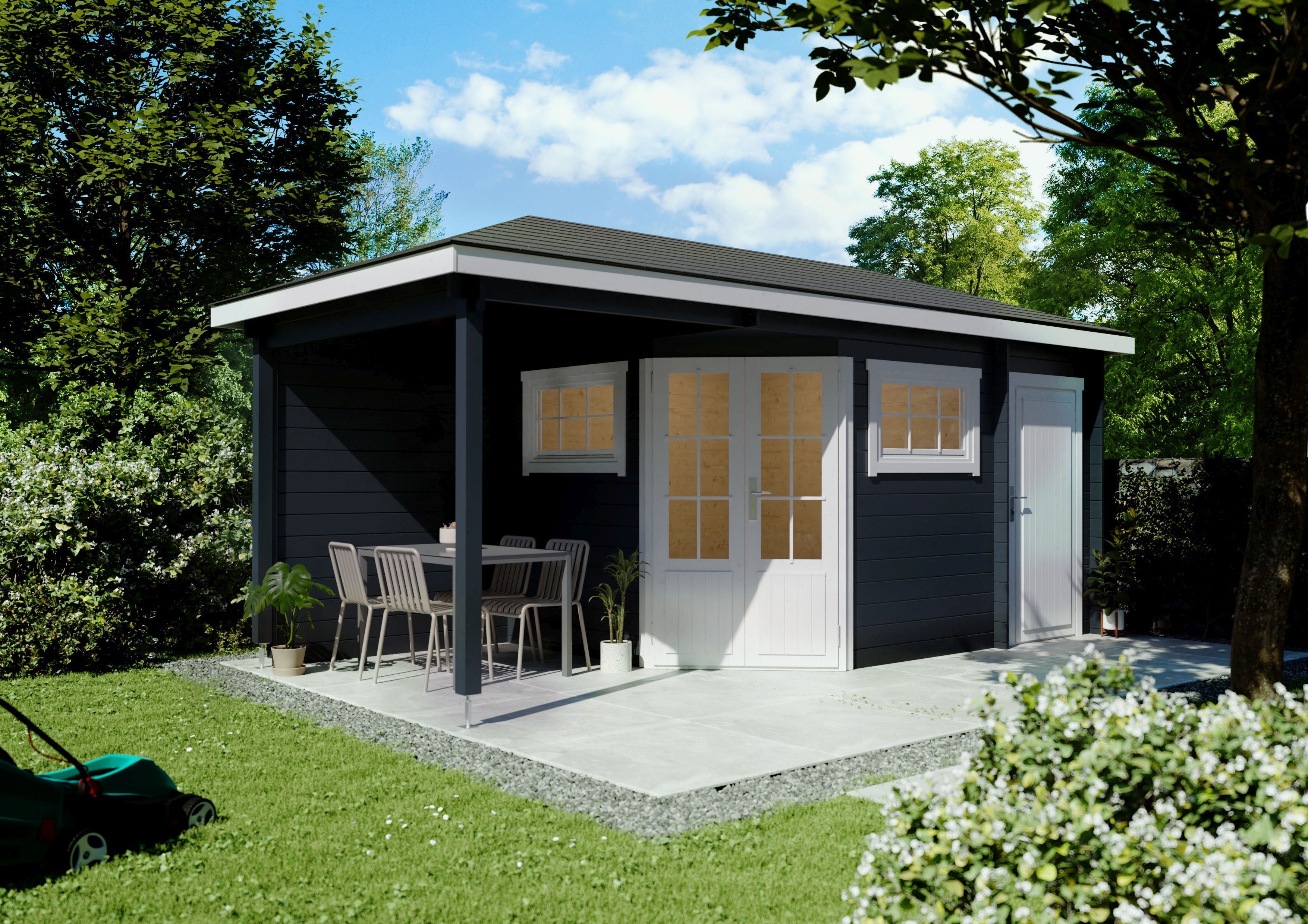 Fjordholz 5-Eck Gartenhaus Modell Evelyn 2E| Rabatt: 26%|5x3m