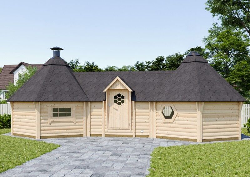 Fjordholz Doppelkota Modell Just 22 m²