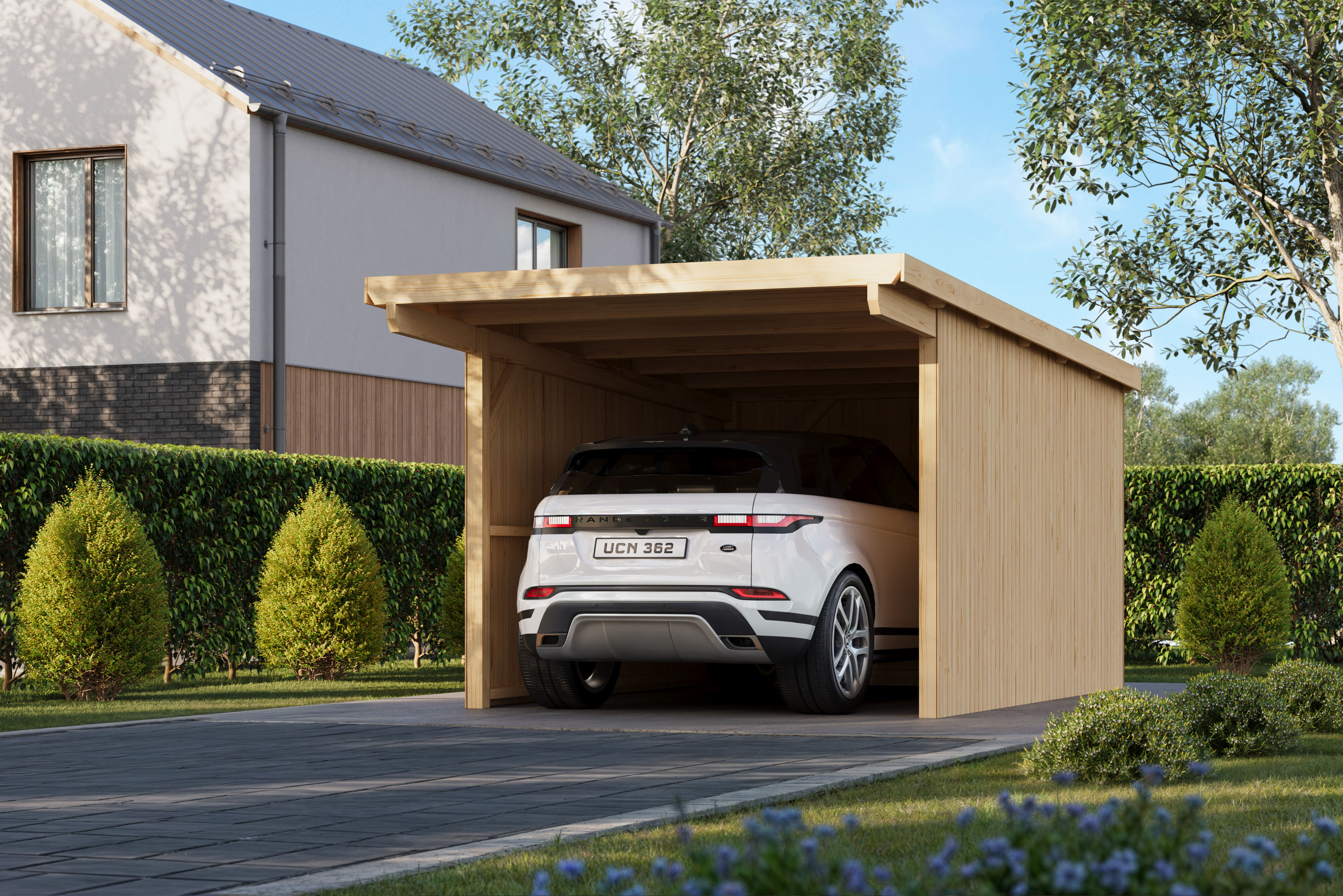 Fjordholz Carport Modell X1