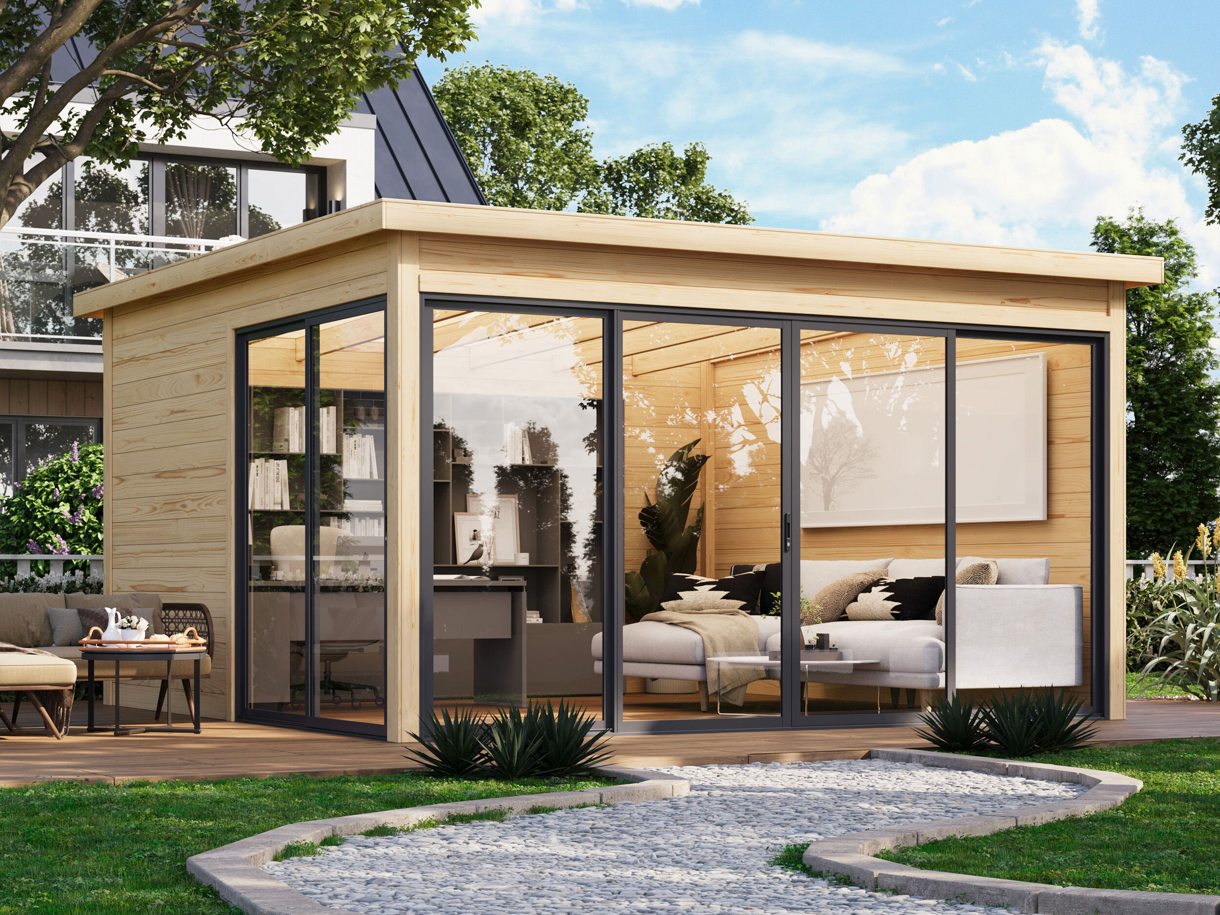 26% Rabatt ! Fjordholz Gartenhaus Modell Office IsoSlide 4