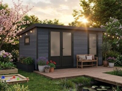 WPC Gartenhaus Modell Style DeLuxe 2-Raum 12,24 m²