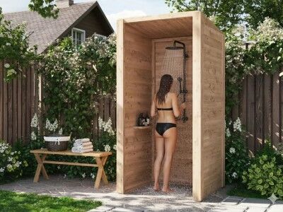 Außendusche/Außenduschkabine Modell Waterfall