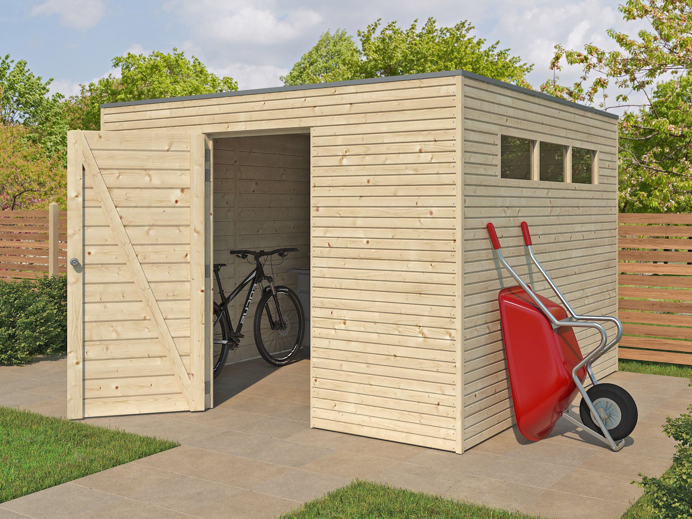 Gartenhaus Modell QB-Line 9,00 m² Rabatt: 26 %