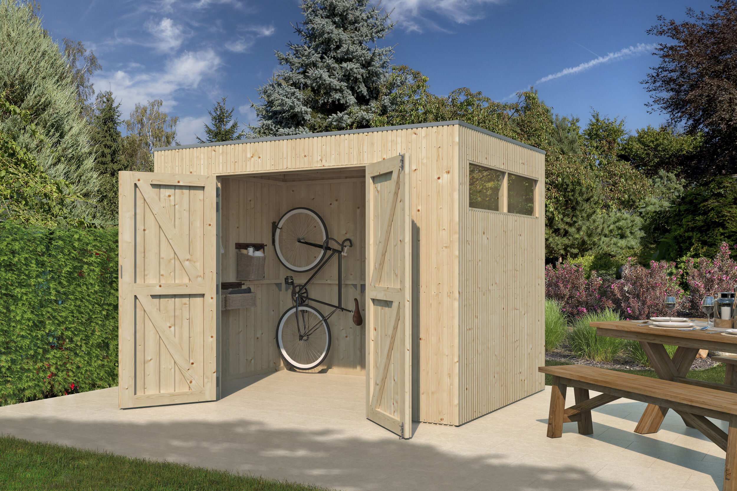 Gartenhaus Modell QBV3-Line 5,90 m² Rabatt: 26 %