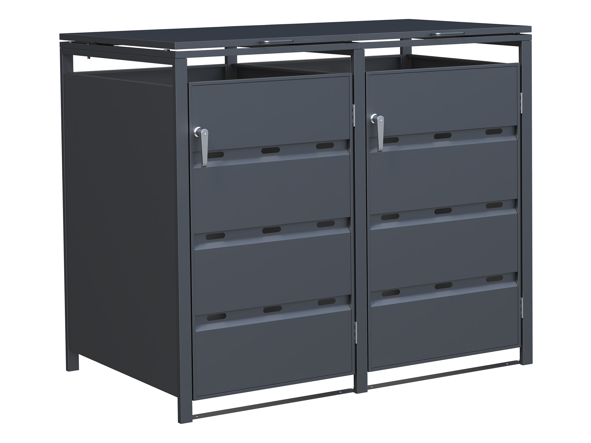 14% reduziert - StarLine 2er Mülltonnenbox Modell Stabilo 240 l