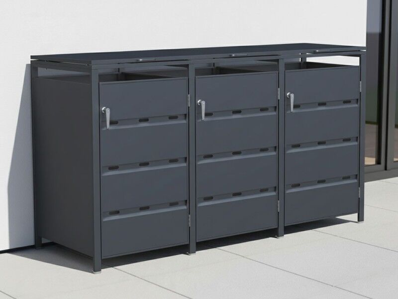 StarLine 3er Mülltonnenbox Modell Stabilo 240 l