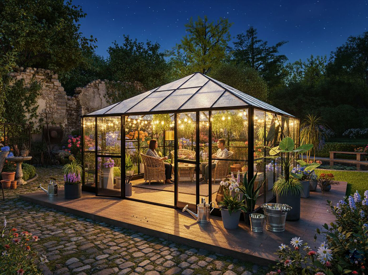 StarLine Gewächshaus Modell Flora Loung...