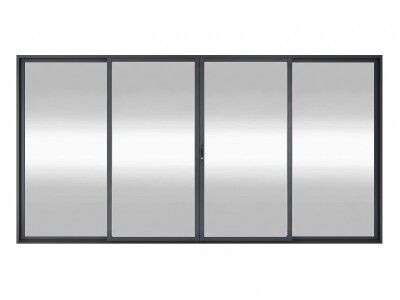 StarLine Aluminium Schiebetür ISO-Slide Mirror 400 x 206 cm