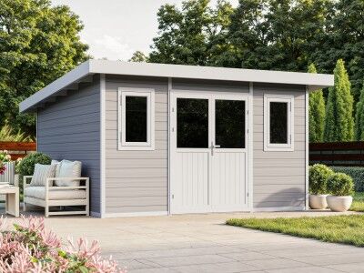 WPC Gartenhaus Modell Nexo White 15,0 m²