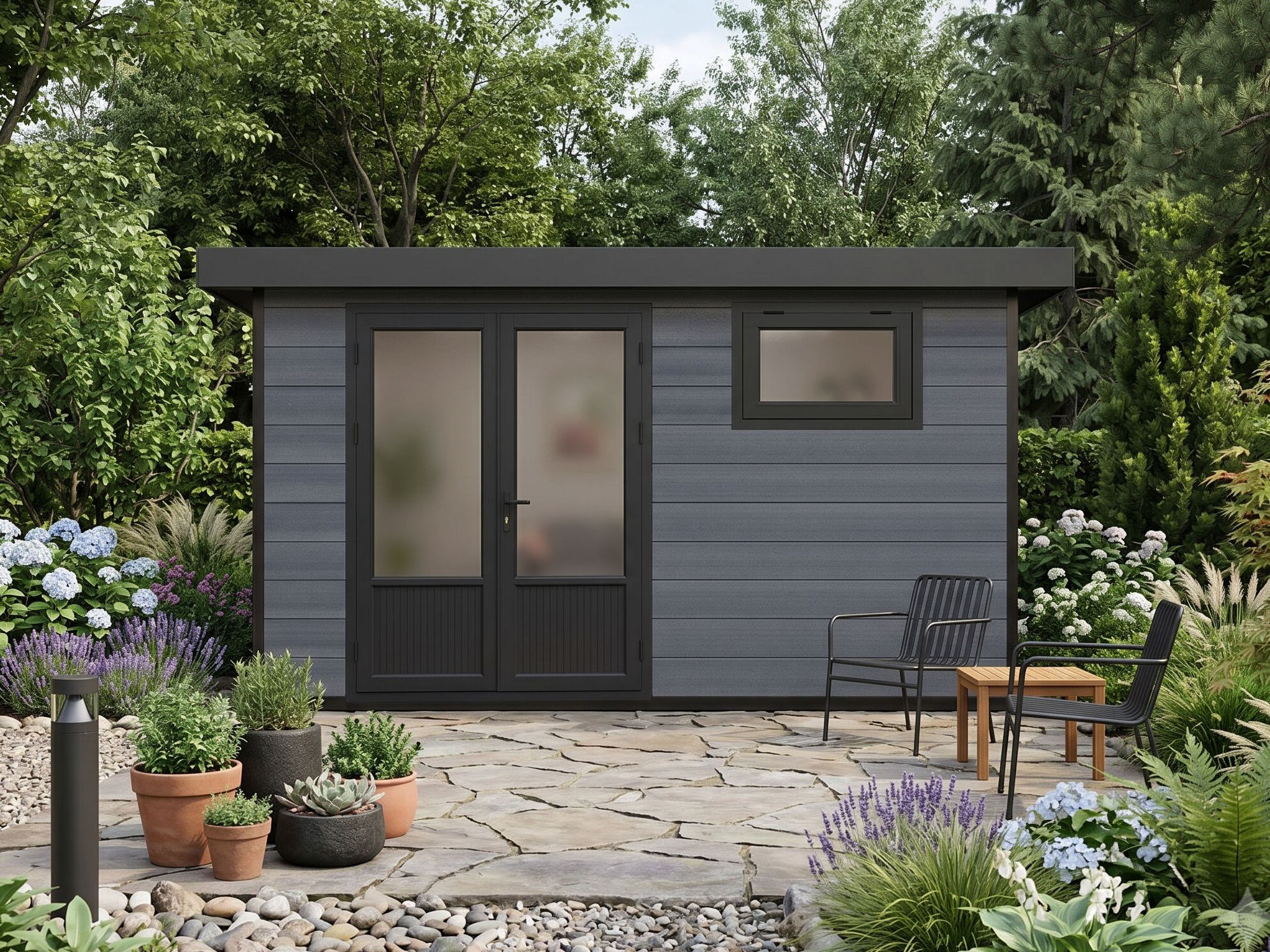 26% Rabatt ! WPC Gartenhaus Modell Style DeLuxe 13,70 m²