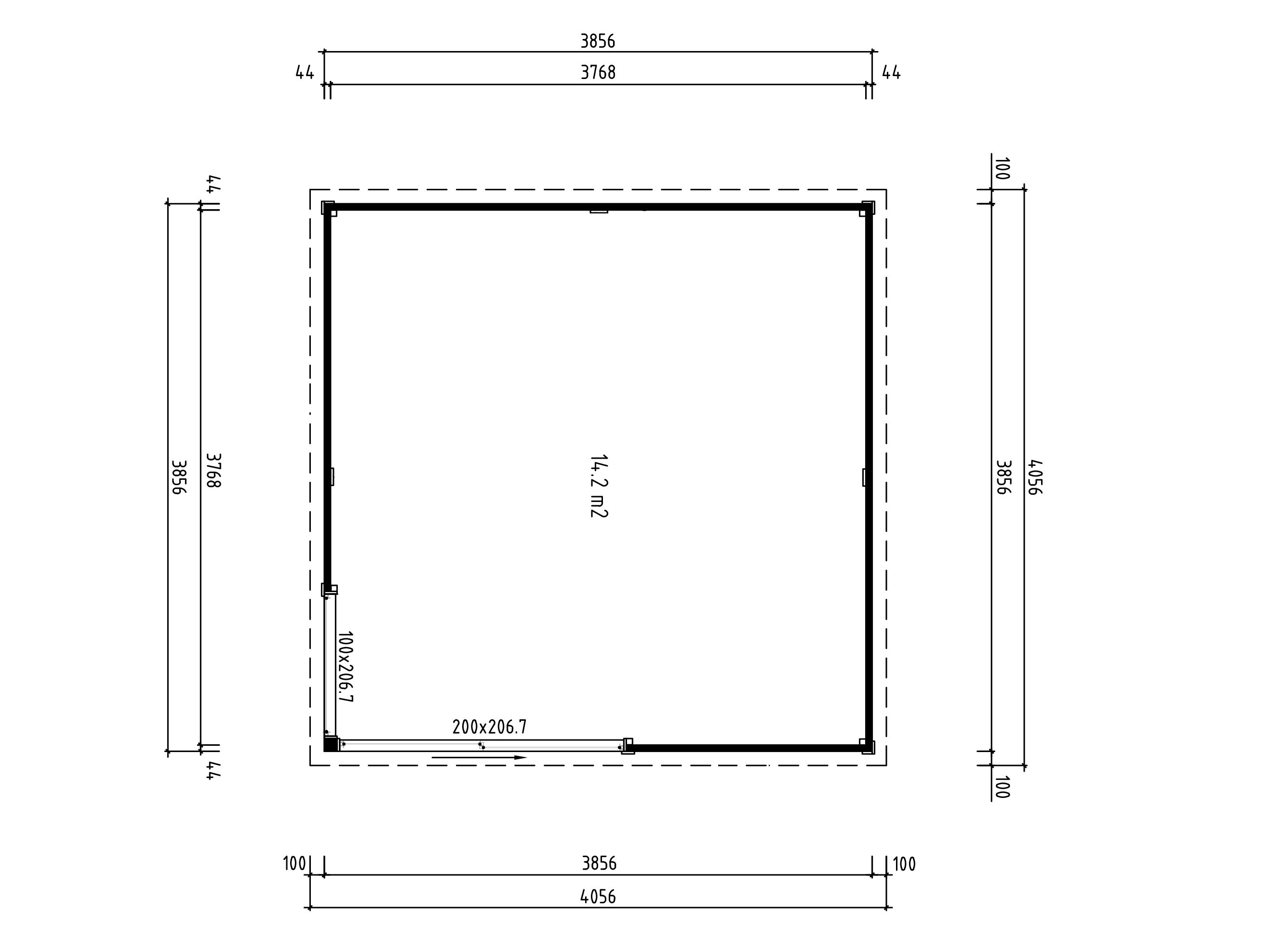 Fjordholz Gartenhaus Modell Amrum-3 Rabatt: 26 %