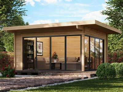 Fjordholz Gartenhaus Modell Office IsoSlide 10