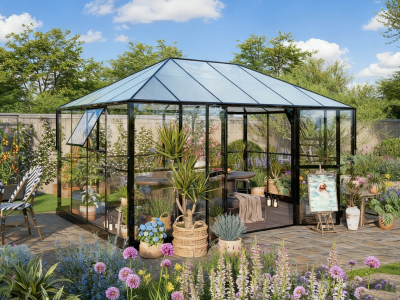 StarLine Gewächshaus Modell Flora Lounge 12,0 m² StarLine Gewächshaus Modell Flora Lounge 12,0 m²