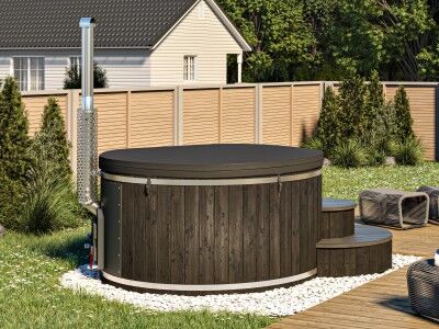 Fjordholz Hot Tub Royal Black 200 -Sparset-