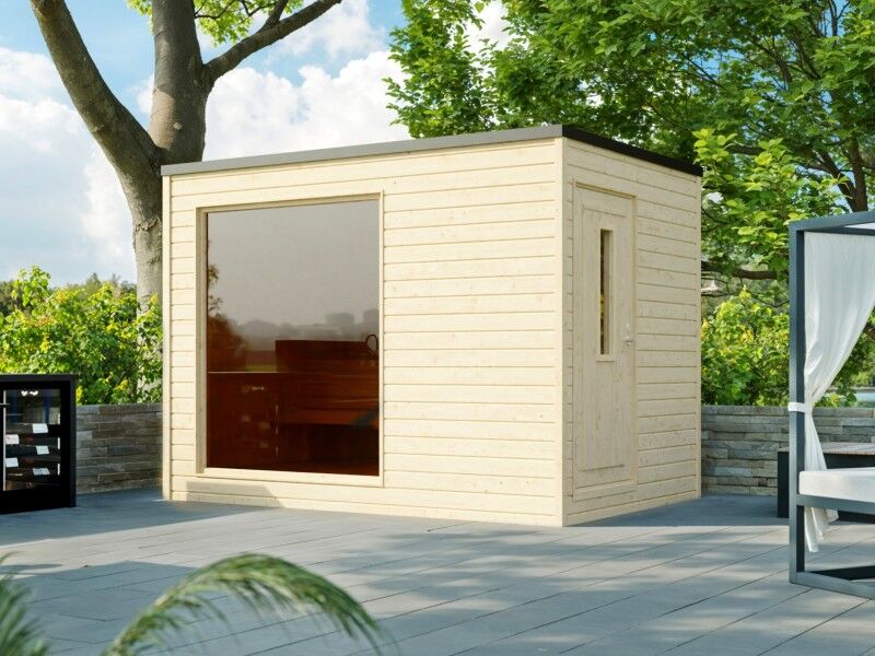 Fjordholz Saunahaus Modell Paradiso 2-Raum