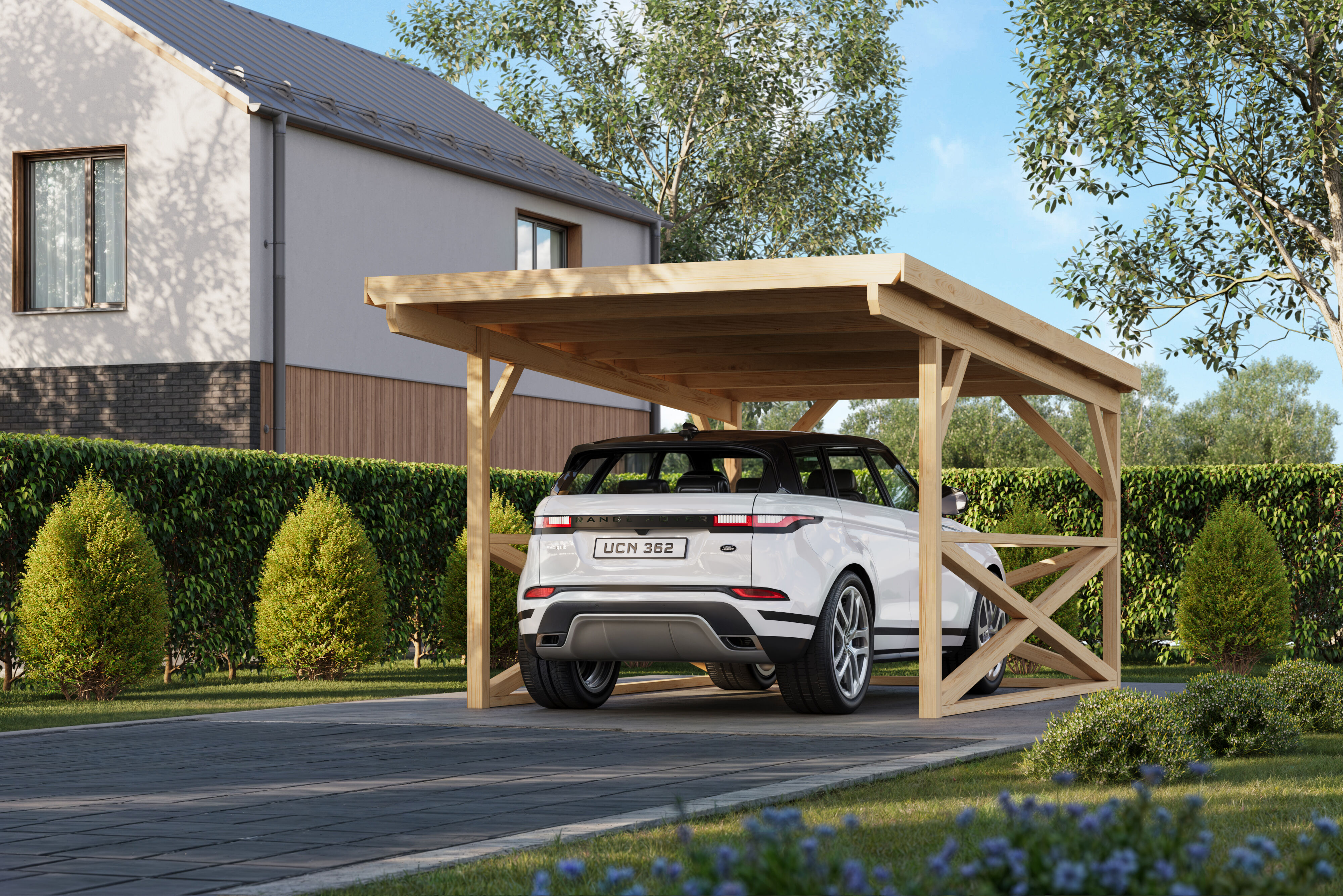 Fjordholz Carport Modell X1